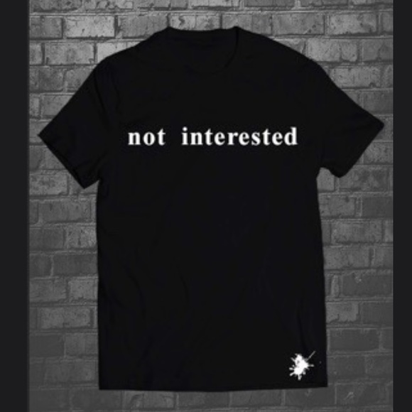 Other - Black & White Not Intreated Graphic Tee Brand New
